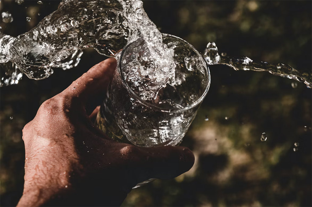 clean, filtered water